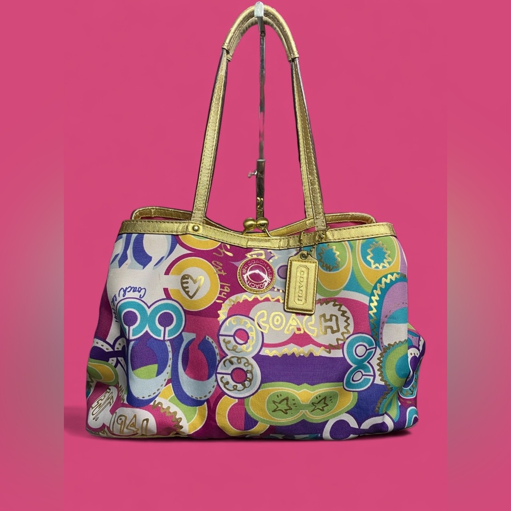 COACH Graffiti Poppy Handbag